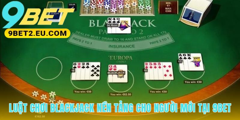 Luật chơi Blackjack nền tảng so điểm trực tiếp với nhà cái